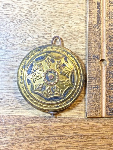 Antique clock pendulum bob - clock,