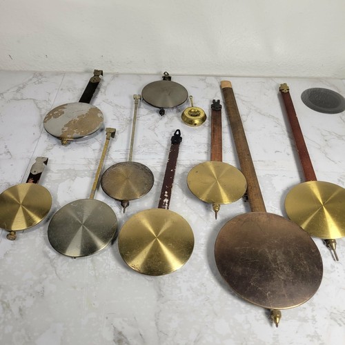Lot antique clock pendulums - clock,