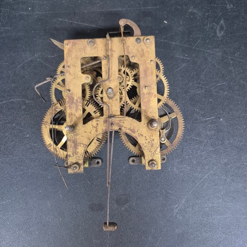 Antique brass mechanical - brass, clock